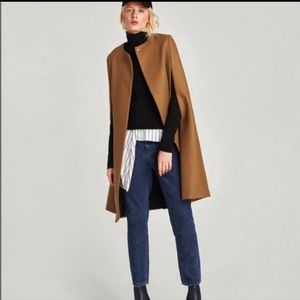 Zara camel cape XS